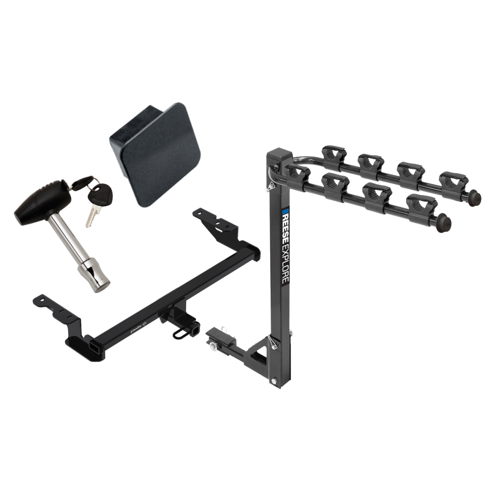 Trailer Tow Hitch w/ 4 Bike Rack For 1821 Ford EcoSport